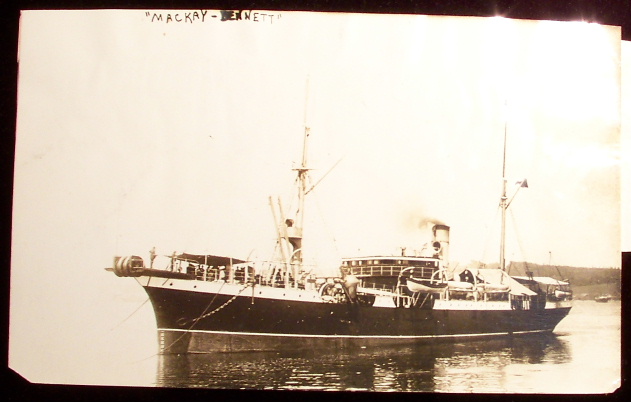 An original photograph of the Mackay-Bennett dated April 22, 1912. 