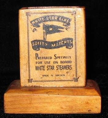 White Star Line Matchbox Display Holder