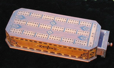 Titanic wreck wood cribbage board