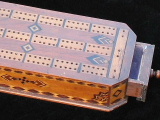 cribbage board made of Titanic Wood