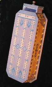 Titanic museum cribbage board made of wreck wood